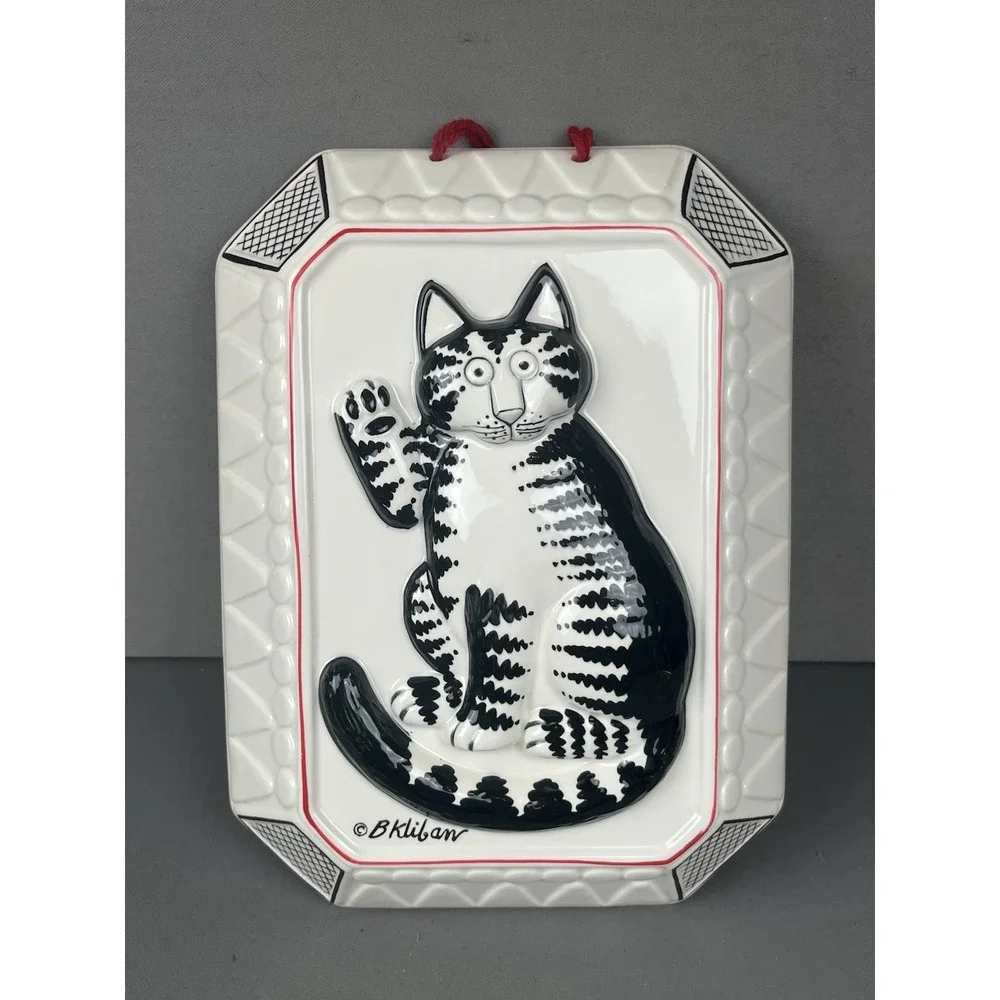 VTG Sigma Taste Setter‎ Bernard B Kliban Cat Wall Hanging Cermaic Mold Art